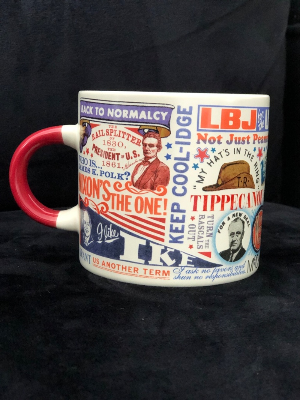 The Unemployed Philosophers Guild Presidential Slogan Mug - EUC